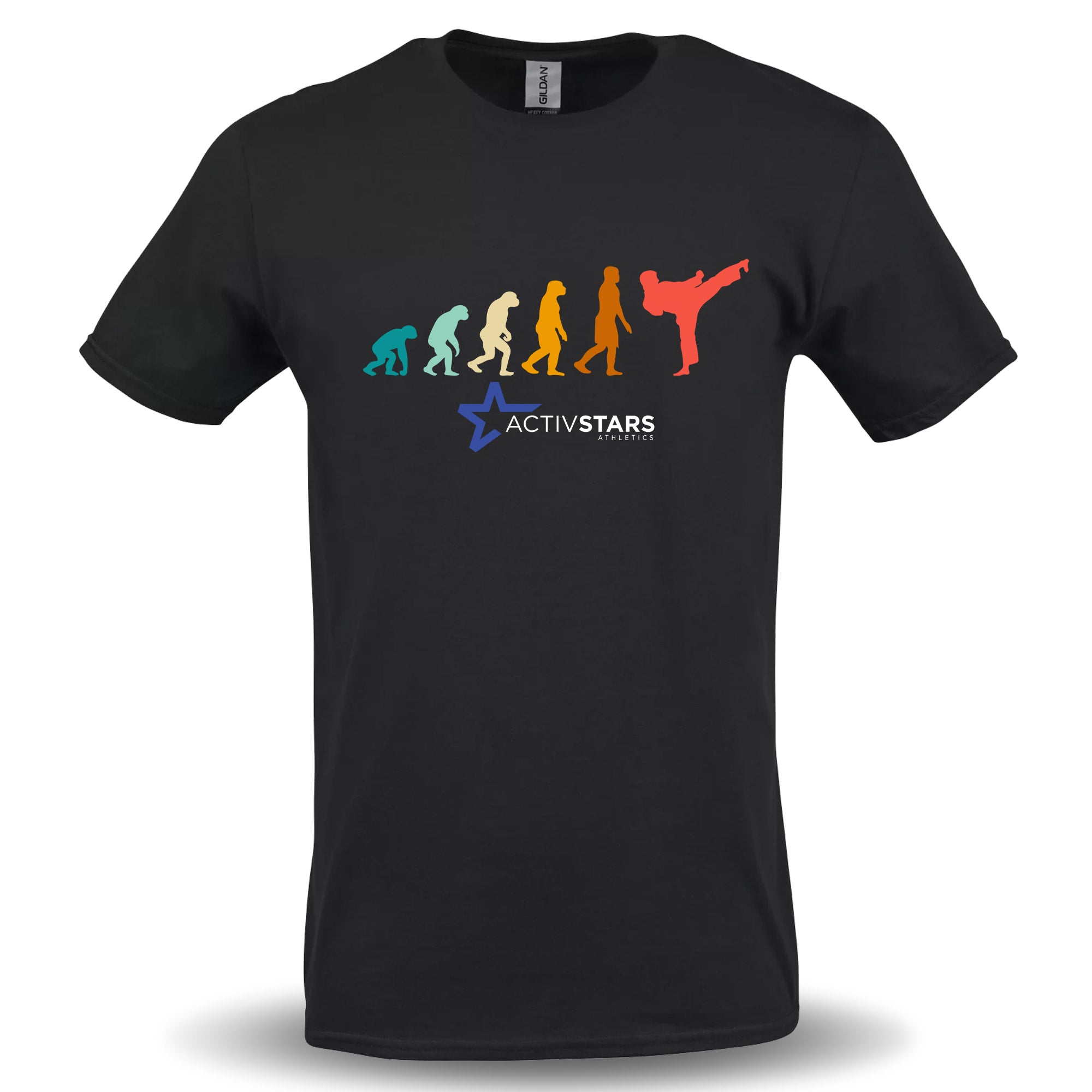 T-Shirt Karate Evolution - 100% Cotone - Design Divertente Arti Marziali - Idea Regalo
