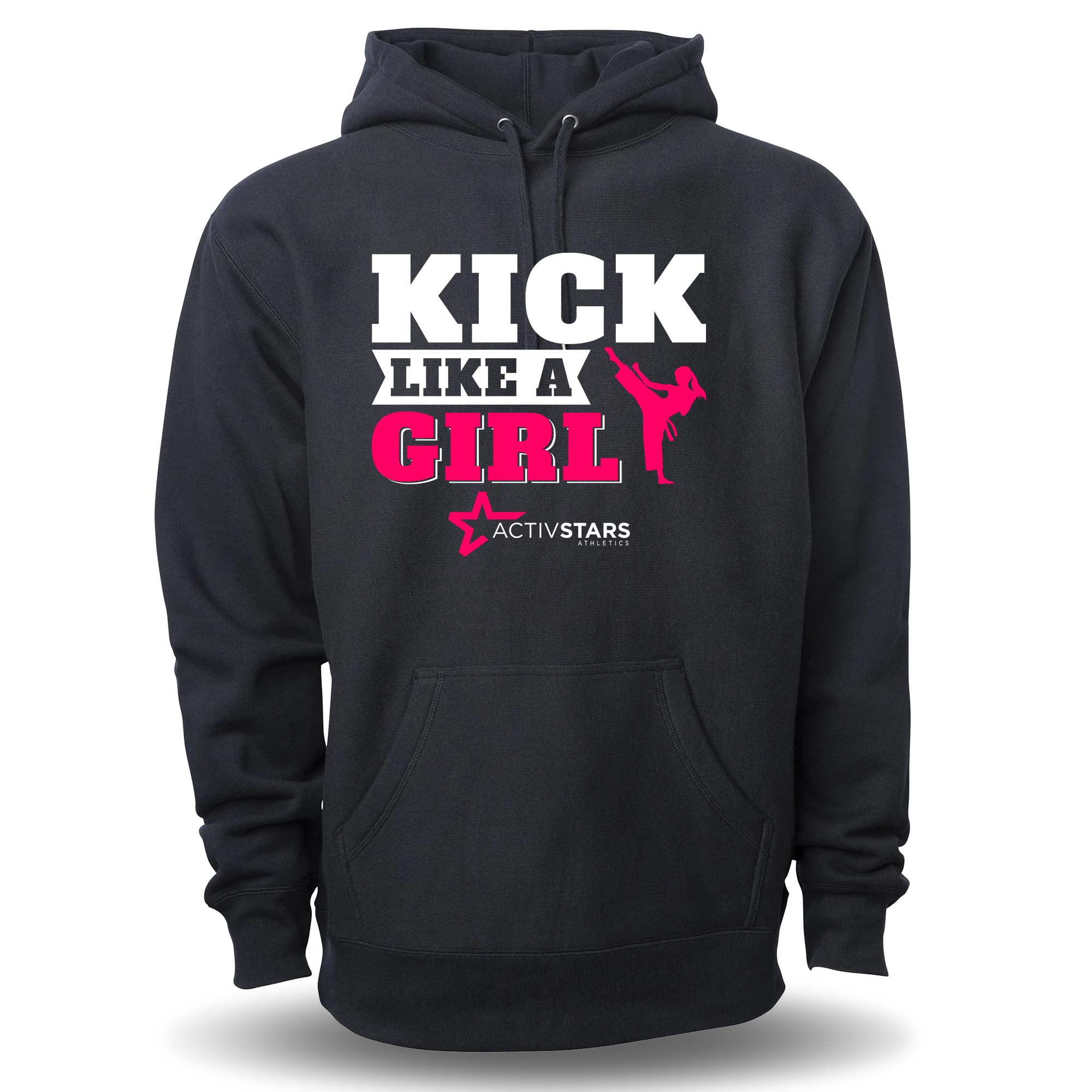 Kick like hot sale a girl hoodie